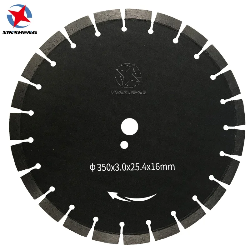 350x3.0x25.4 Asphalt Concrete Cutting Diamond Segmented Saw Blade
