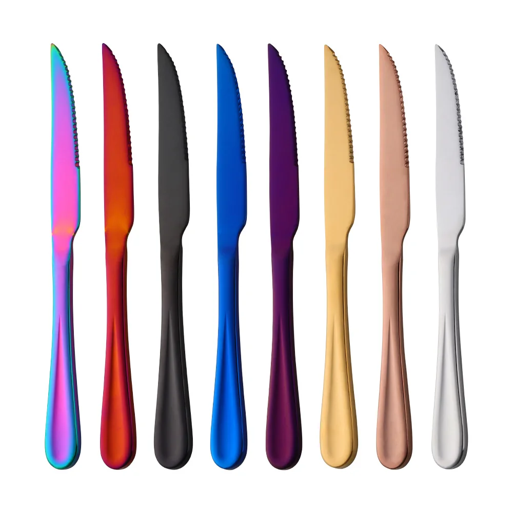 BUYERSTAR New Arrival Products Metal flatware Stainless Steel Steak Dinner Knives