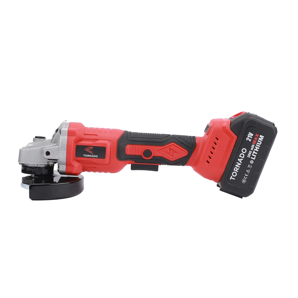21V Brushless Angle Grinder 125MM Cordless Angle Cutting Grinding Machine Set Battery 3000mah