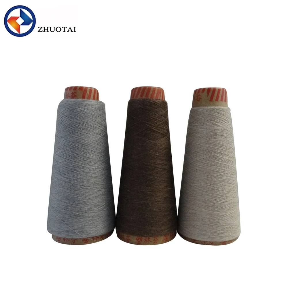 Оптовая продажа, окрашенная кольцевая пряжа из чесаного 100% хлопка для вязания носков, 32S