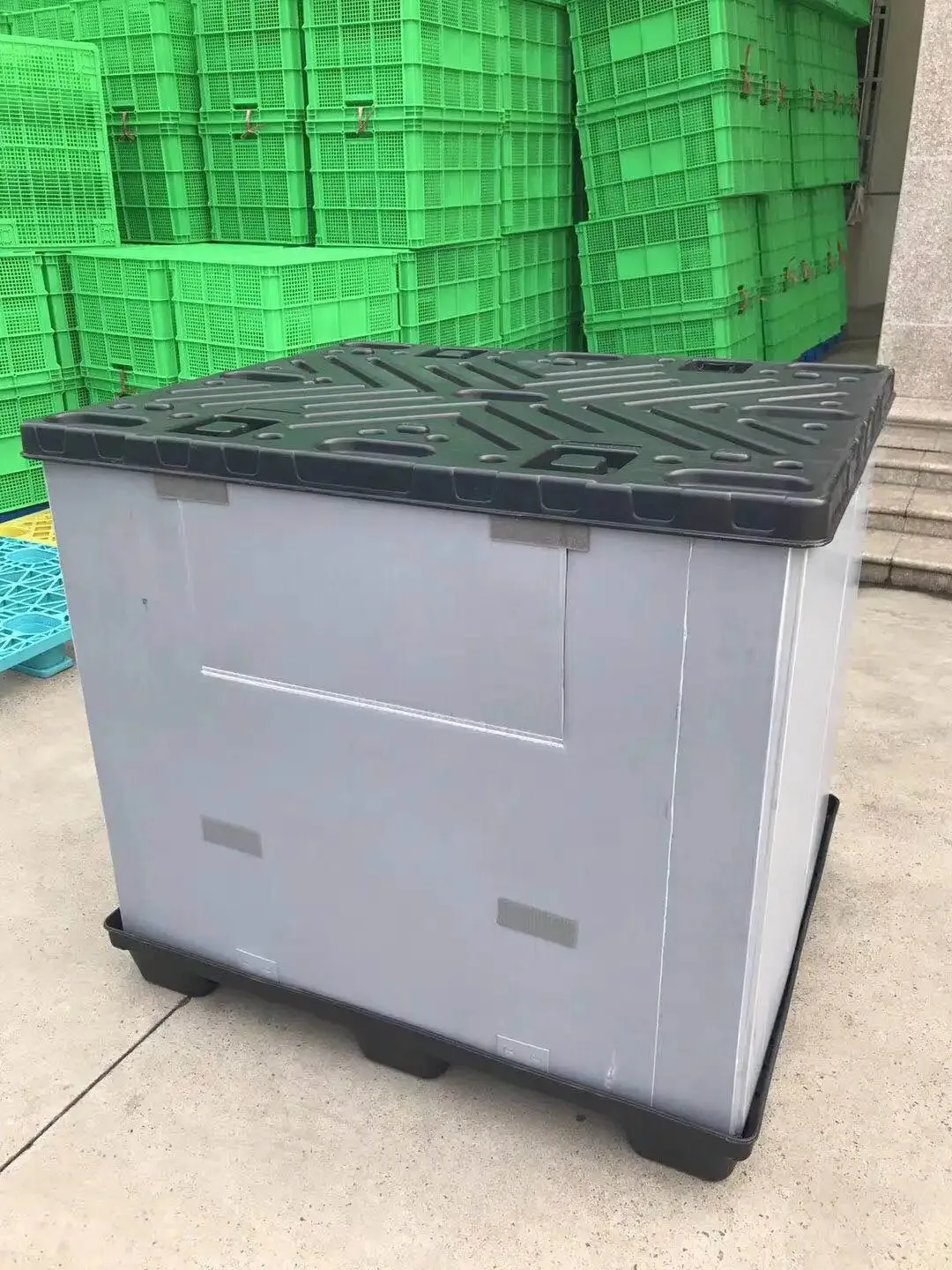 New Recyclable Collapsible Storage Foldable Plastic Palletheavy Duty Pallet Box For Warehouse