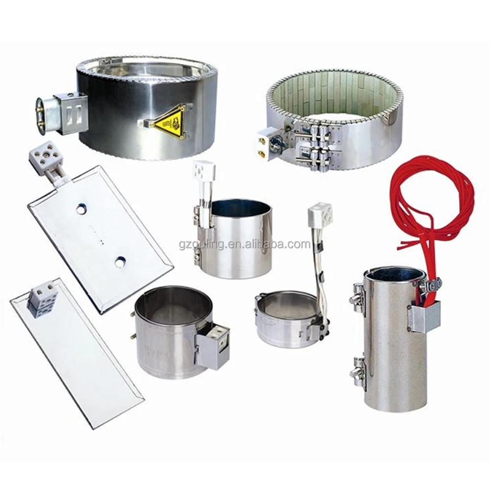 Factory Supply Electric Flat Bar Mica Air Heating Element Strip Induction Heater For Extruder