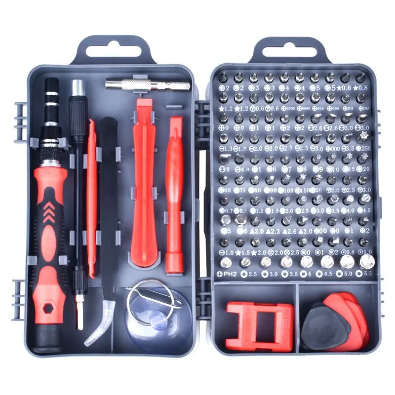 115 In 1 Screwdriver Set Magnetic Torx Phillips Screwdriver Bit Precision Screw Driver Repair Mobile Phone PC Hand Tools