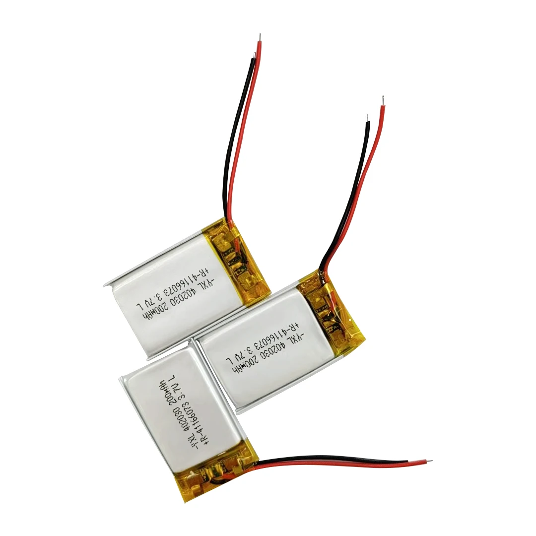 Chinese manufacturer soft pack lithium polymer battery small rechargeable battery 200mah YXL402030
