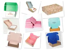 Free Design Custom And In Stock Wholesale Portable Printed Corrugated Mailer Box Packaging Paper Box
