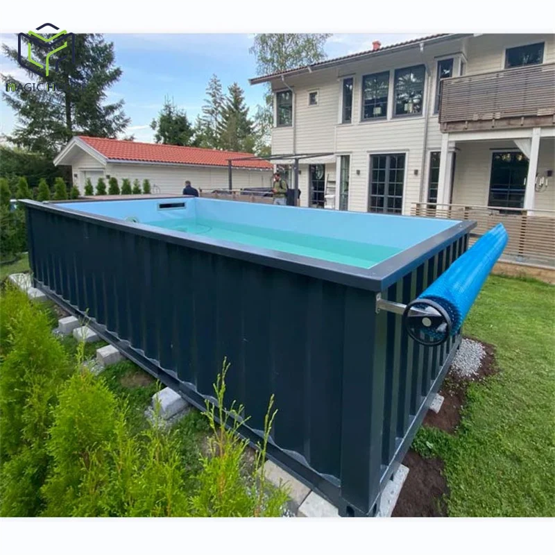 Magic House customized color 20ft 40ft container pool with equipments options pool container