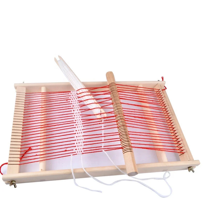 Wooden toys for children large wooden multi-function looms for boys and girls hand weaving DIY hands to make toys