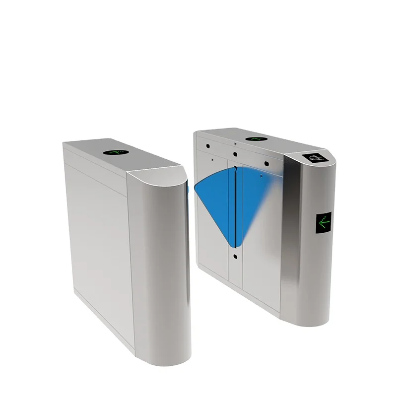 304 stainless steel flap barrier turnstile gate RFID reader
