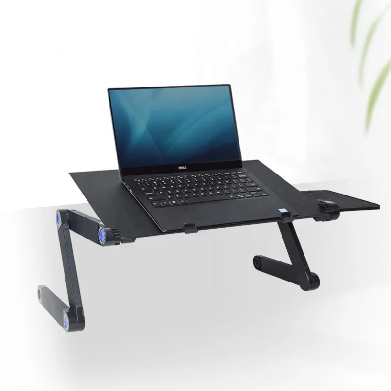 
Customized Ergonom Multifunctional Laptop Desk Table Bed Tray Stand with Cooling Fan 