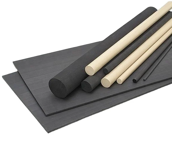 30% carbon fiber filled peek black color sheet peek rod