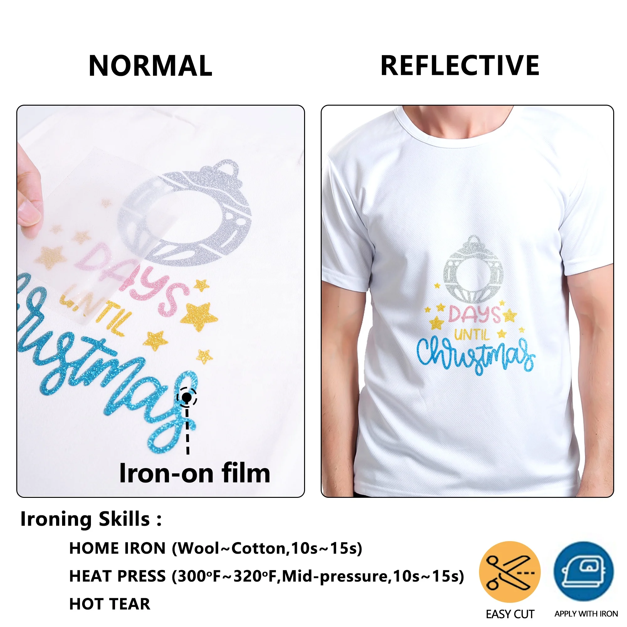 renlitong printed heat transfer vinyl stretch htv best iron on vinyl cutting glitter htv glitter heat transfer paper