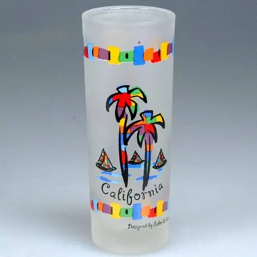 Custom picture  frosted shot glass  Frost Tall Shotglass