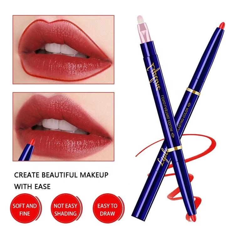 10 Colors Matte Waterproof Lip Liner Pencil Custom Logo Long Lasting Lipstick Pen Cosmetics Beauty Makeup