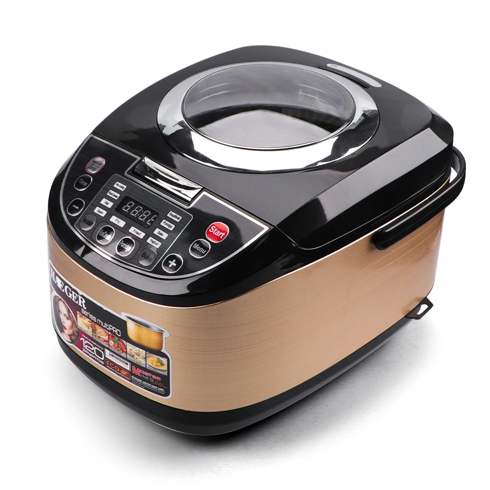 Intelligent visual rice cooker household non stick pot 5L reservation timing multifunctional fryer  dual-use