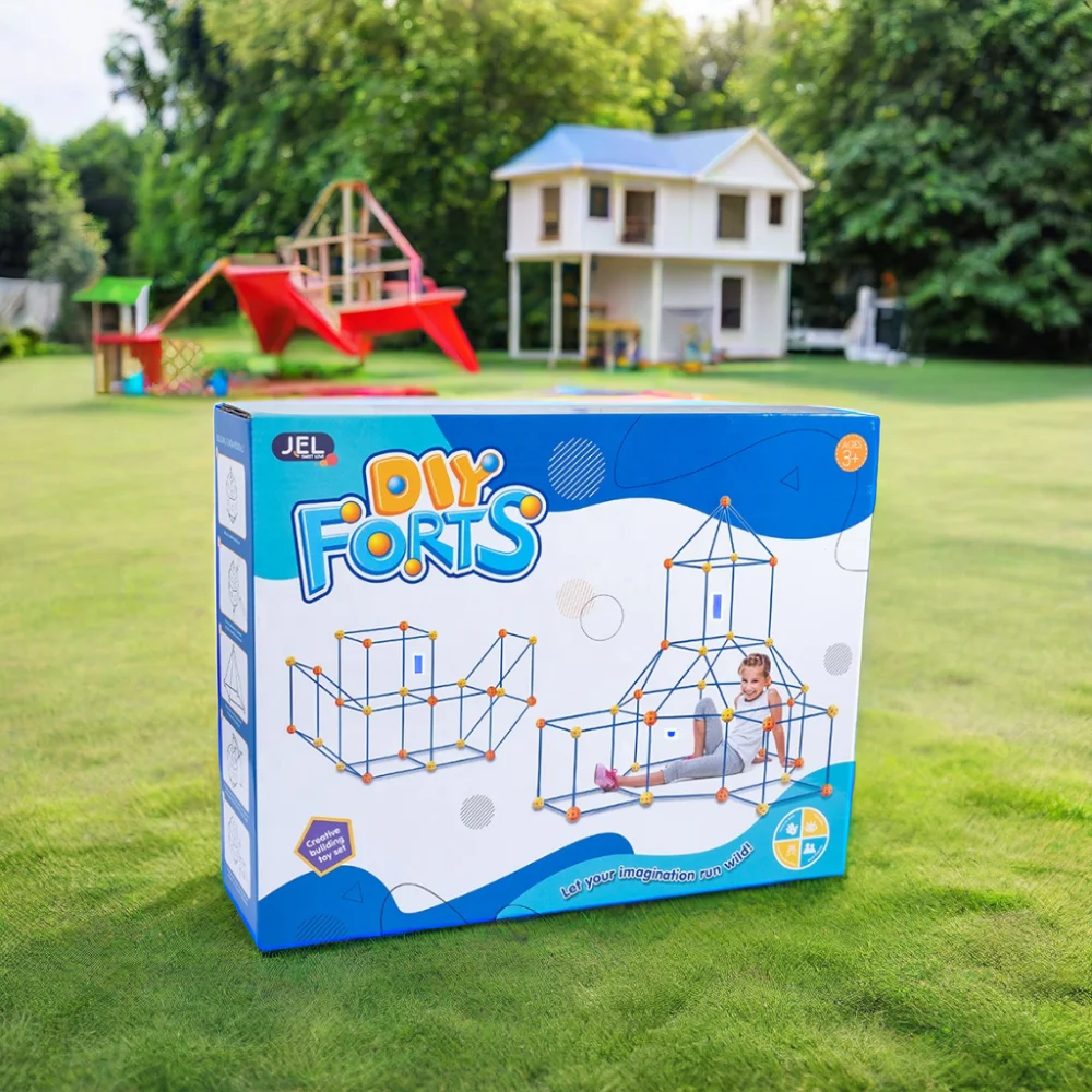 158pcs Children Puzzle Building Blocks-Fortress Construction Hand-Brain Coordination Exercise Parent-Child Play Customizable