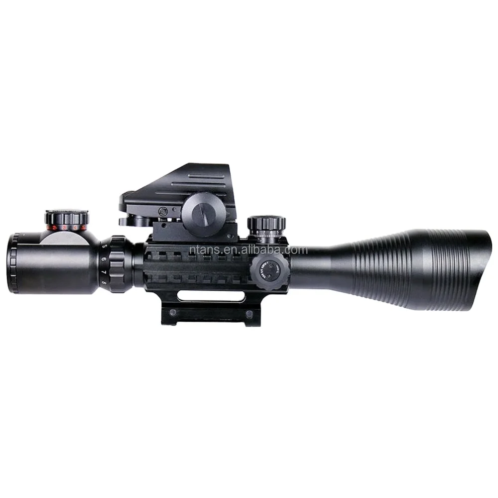 Spike Combo Scope 4-12x with Holographic 4 Reticle Red Dot Sight and Red Laser ,Scope 4-12X50EG