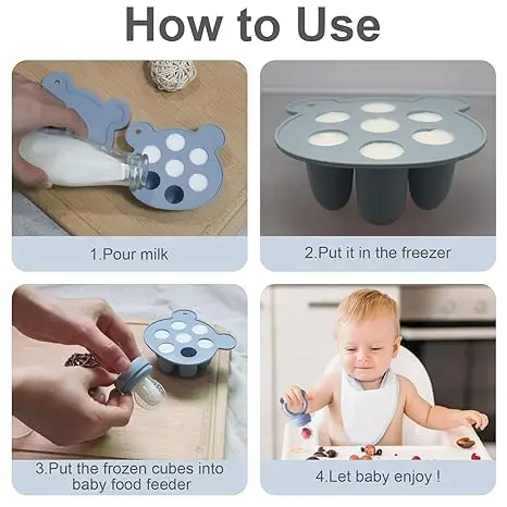Food Grade Silicone Complementary Ice Grid Model Bites and Pacifier Bites Baby Bite
