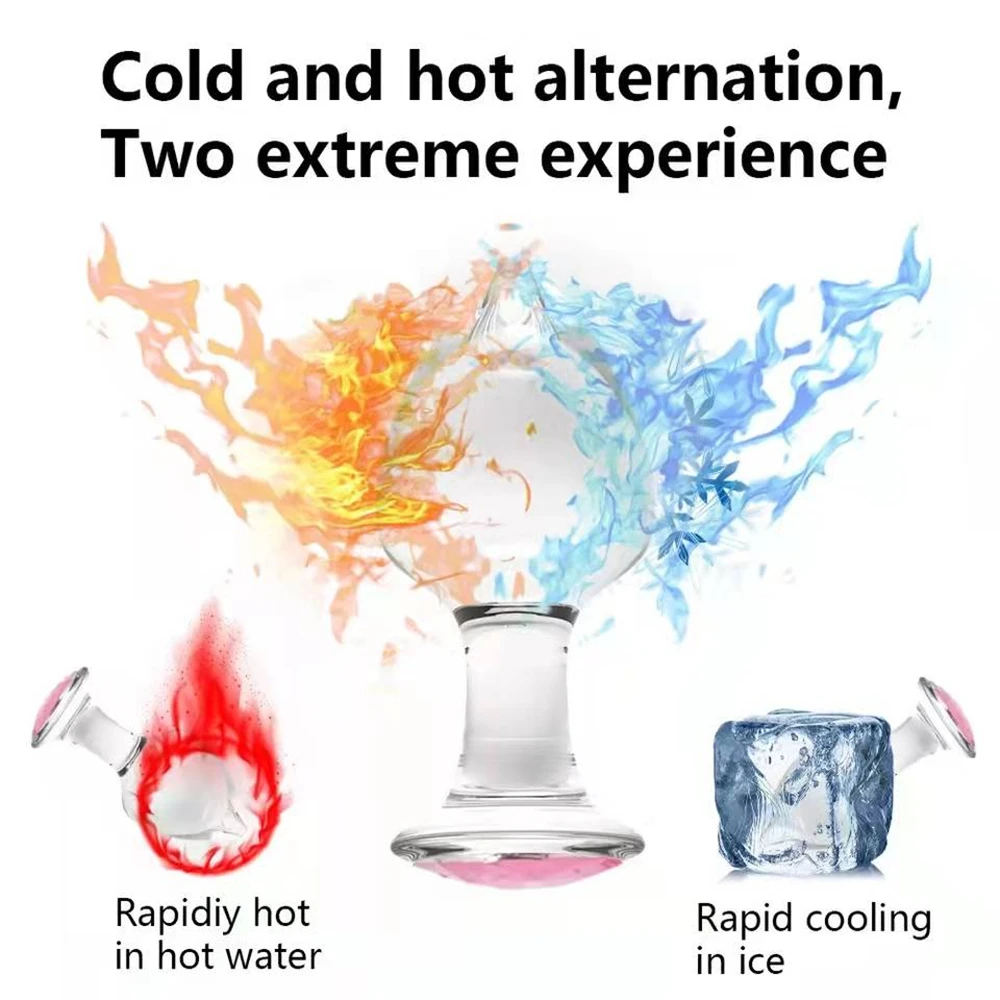 Intimate Glass Anal Sex Toys with Crystal Jewelry Smooth Touch Butt Plug Anal Bead Anus Dilator Anal Toys for Male Men Women