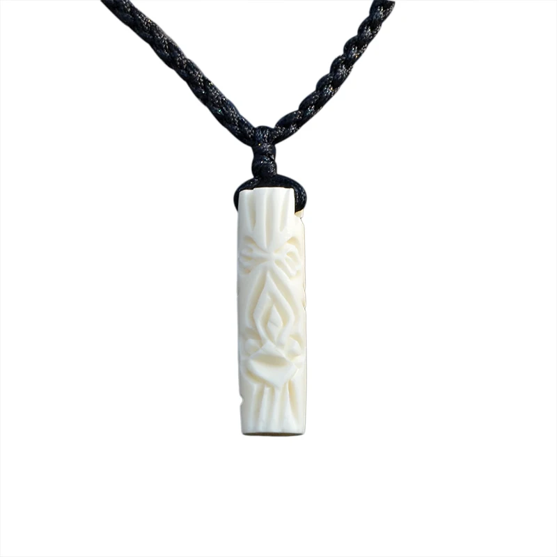 GX058 Hot Sale Maya necklace yak bone necklaces Indian pendant Primitive tribes jewelry Handmade TIKI Choker for surfing
