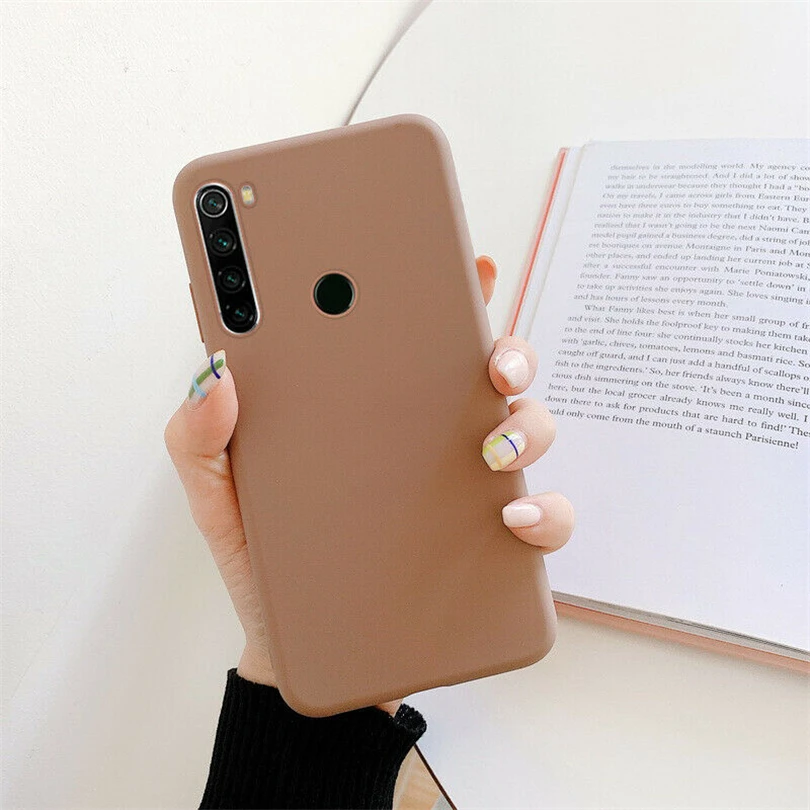 Matte Plain Shockproof Slim Soft TPU Case Cover For Xiaomi Redmi 8 8A Note 5 6 7 8 Pro Phone Case Cellphone accessories