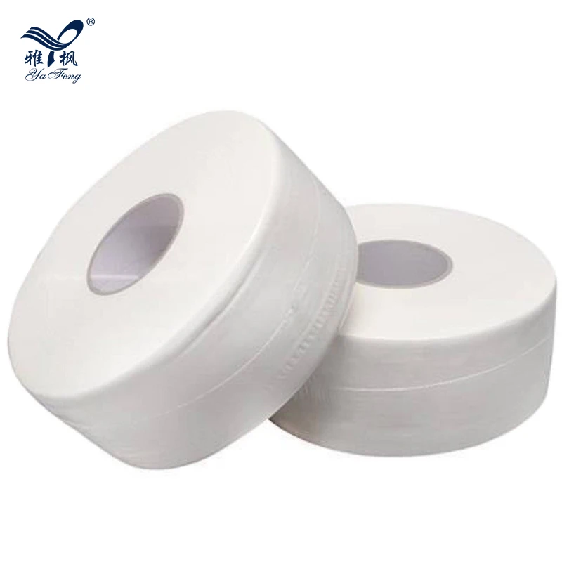 China Supplier Customized Logo Eco-friendly White Paper Over 1000 Sheets Jumbo Paper Roll