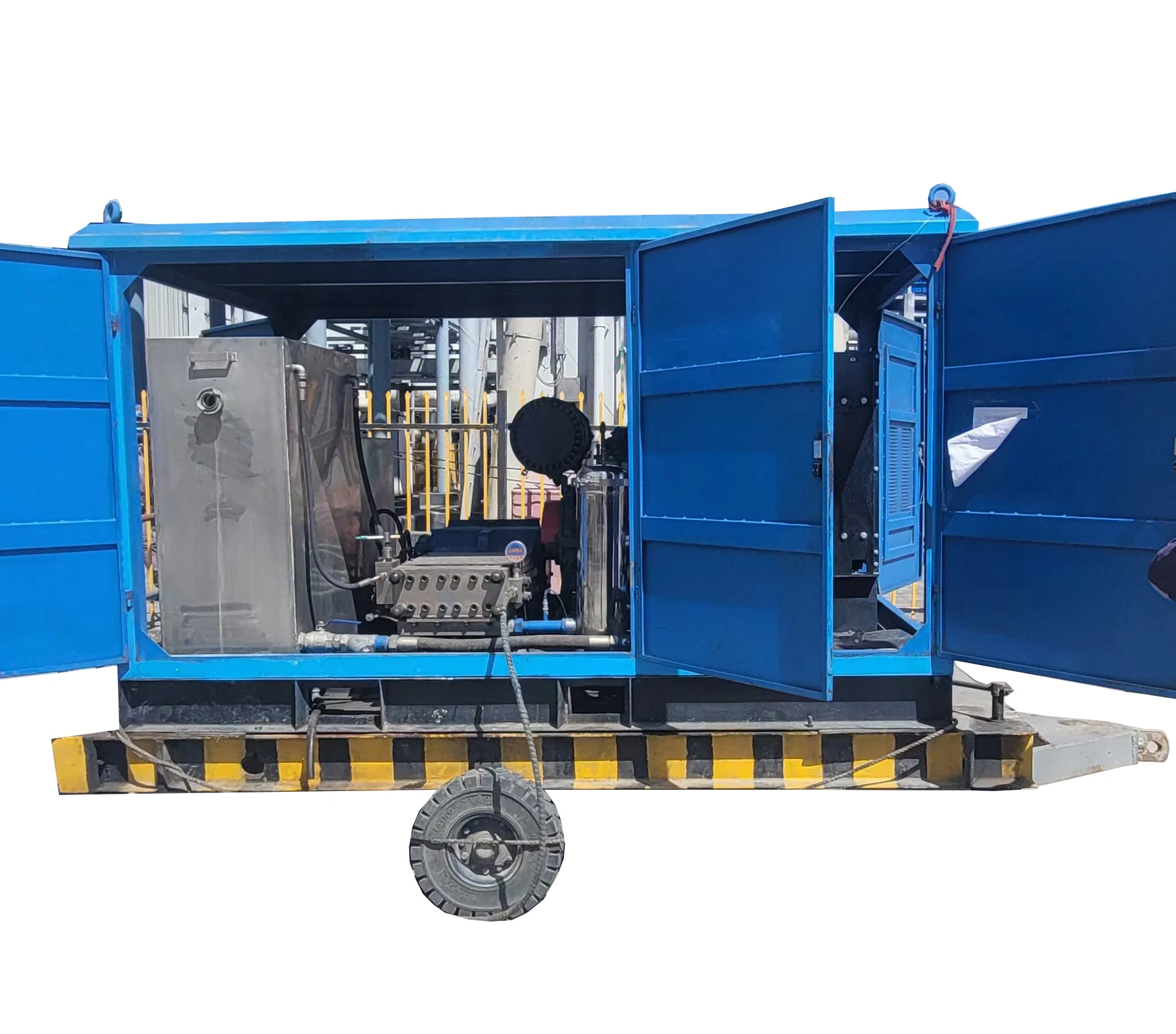 2000bar 40LPM 264KW Diesel Industrial Condenser Tube Cleaning Machine Ship Rust Paint Removal Ultra High Pressure Washer