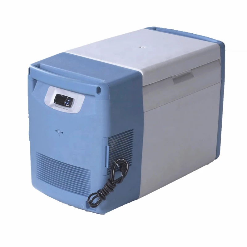 Portable 208L Upright Blood Bank Refrigerator Compressor Spacious Vaccine Storage Household RV Outdoor Use Electric Battery Used