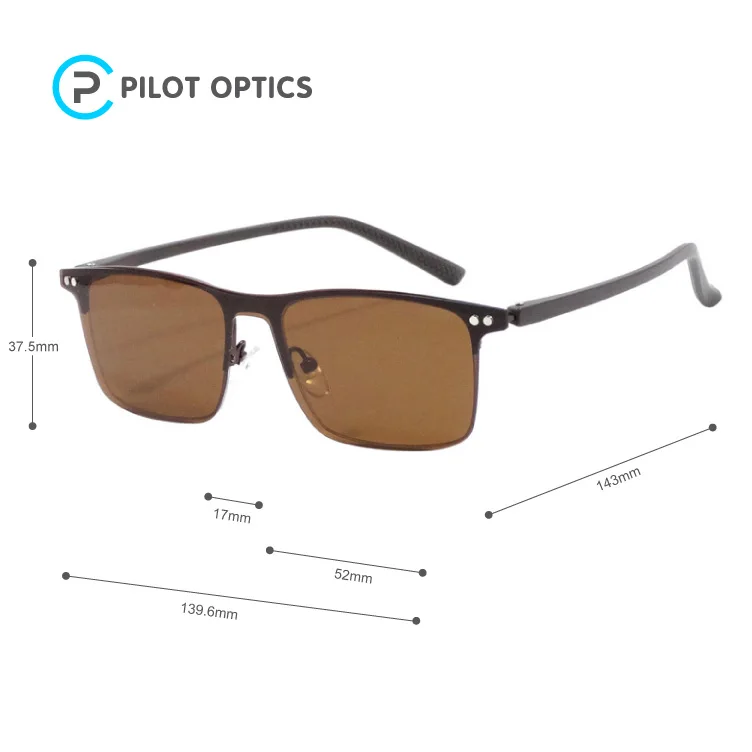Pilot optics 2023 men fashion clip on filter 95 % blocking anti blue light glass for men