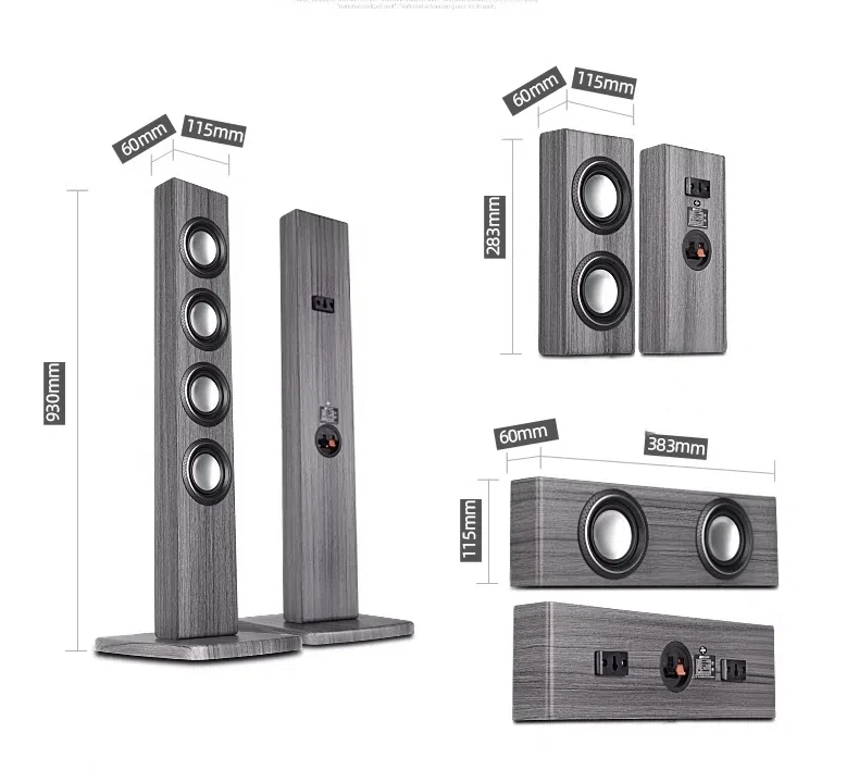 High quality 5.1 surrounded sound home theater system wooden karaoke home theatre system