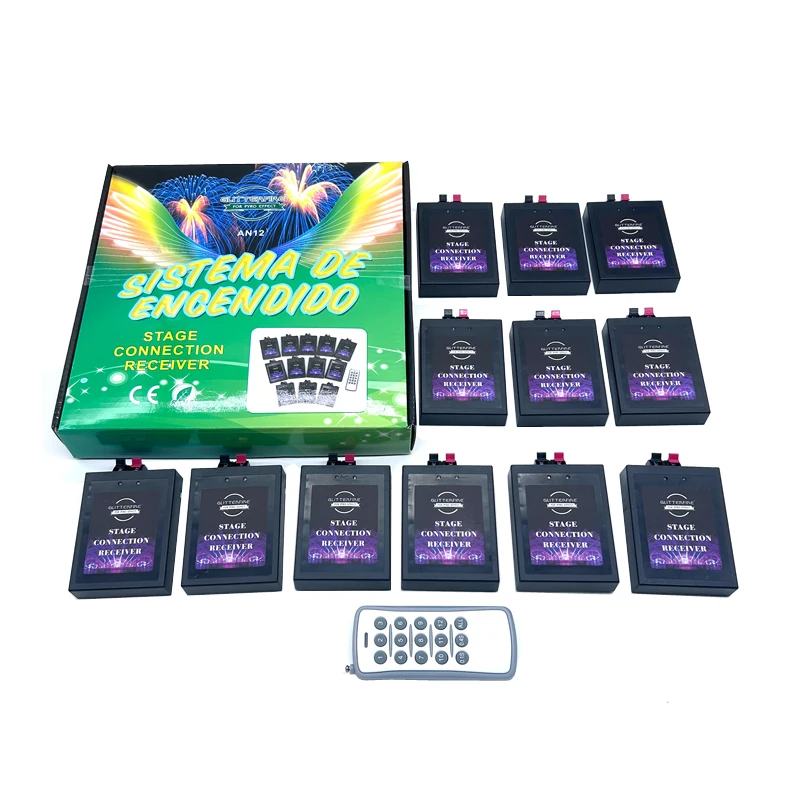 AN12 12 Cue receiver wireless remote control celebration fireworks balloon igniter firework pyrotechnic firing system