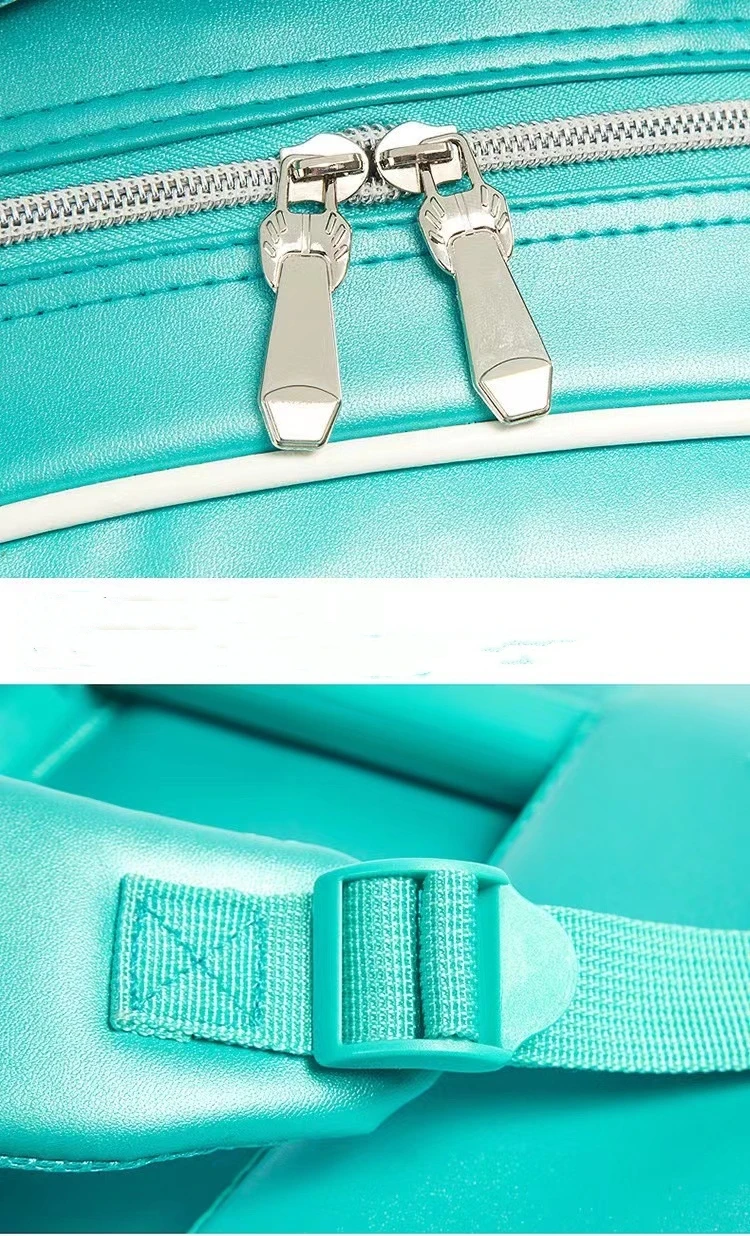 Waterproof 16 Inch Children Three-piece Bag Trolley Backpack Cartoon Casual PU Leather Primary School Students Unisex 1-3-6 4pcs