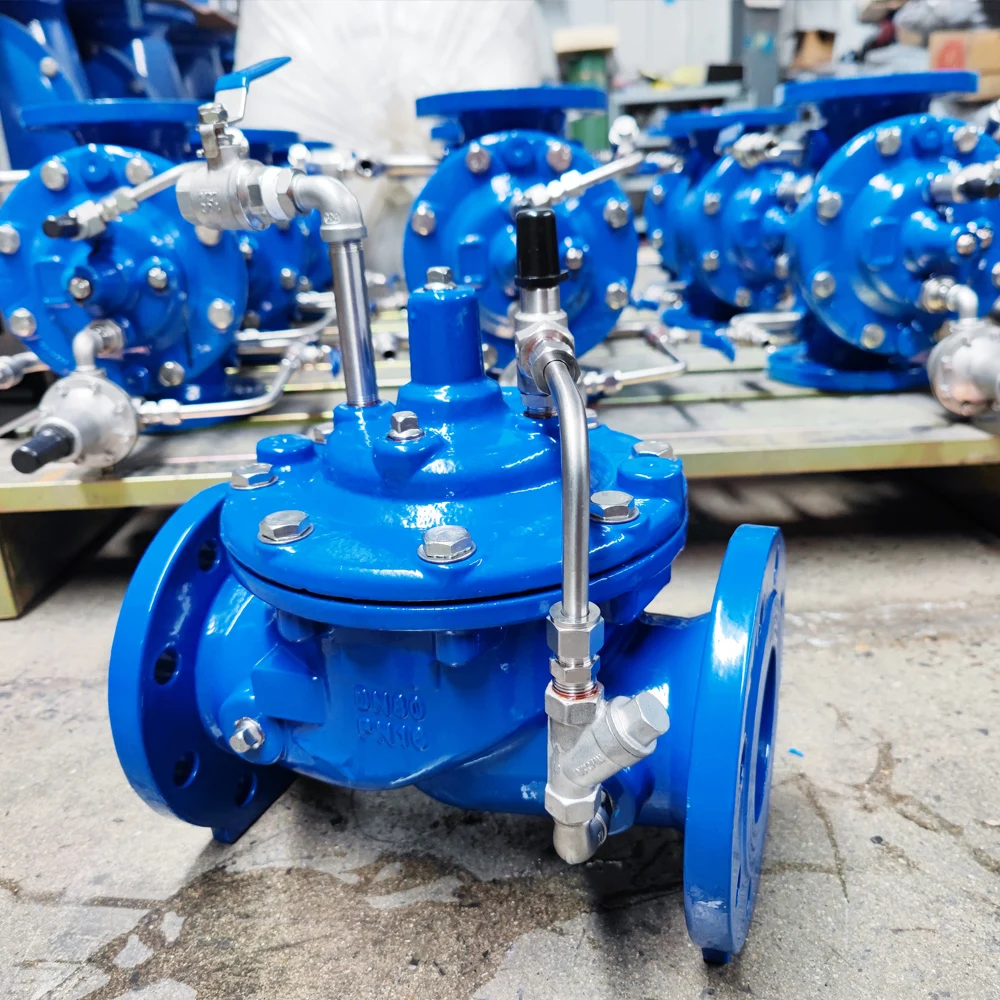 100X PN16 WCB pressure relief releasing valve hydraulic	 pressure reducing valves control valve