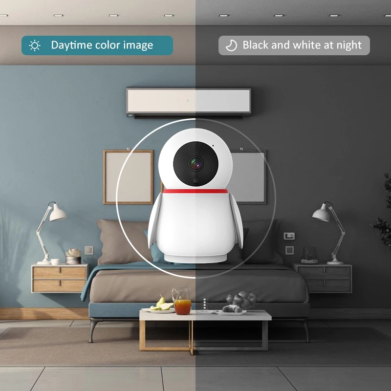 JideTech 1080P 5 Inch Security Cameras With Monitor Wireless WIFI Baby Monitor IP Surveillance Camera