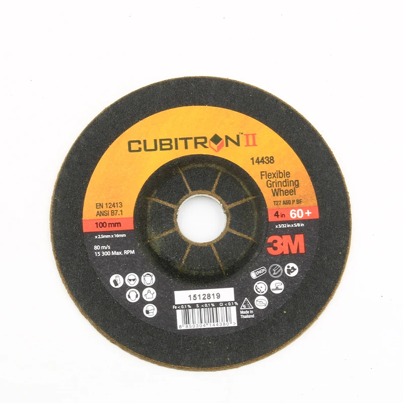 60# 4 inch 100mm 103mm cheap price used for grinding white fused alumina WFA flexible grinding wheel