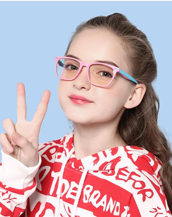 2022 New TR90 Children Phone Computer Anti Blue Light Blocking Glasses for Kids
