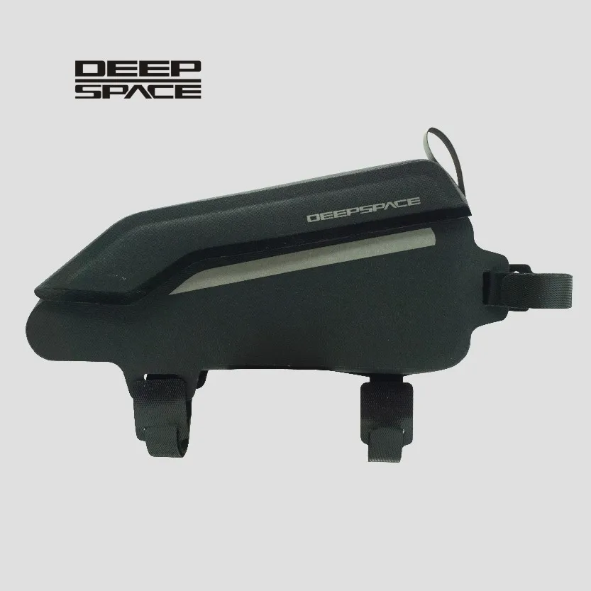 DEEPSPACE Fully Waterproof Road Bike Bolt-on Top Tube Bag Bicycle Front Frame Bag with Magnetic buckle