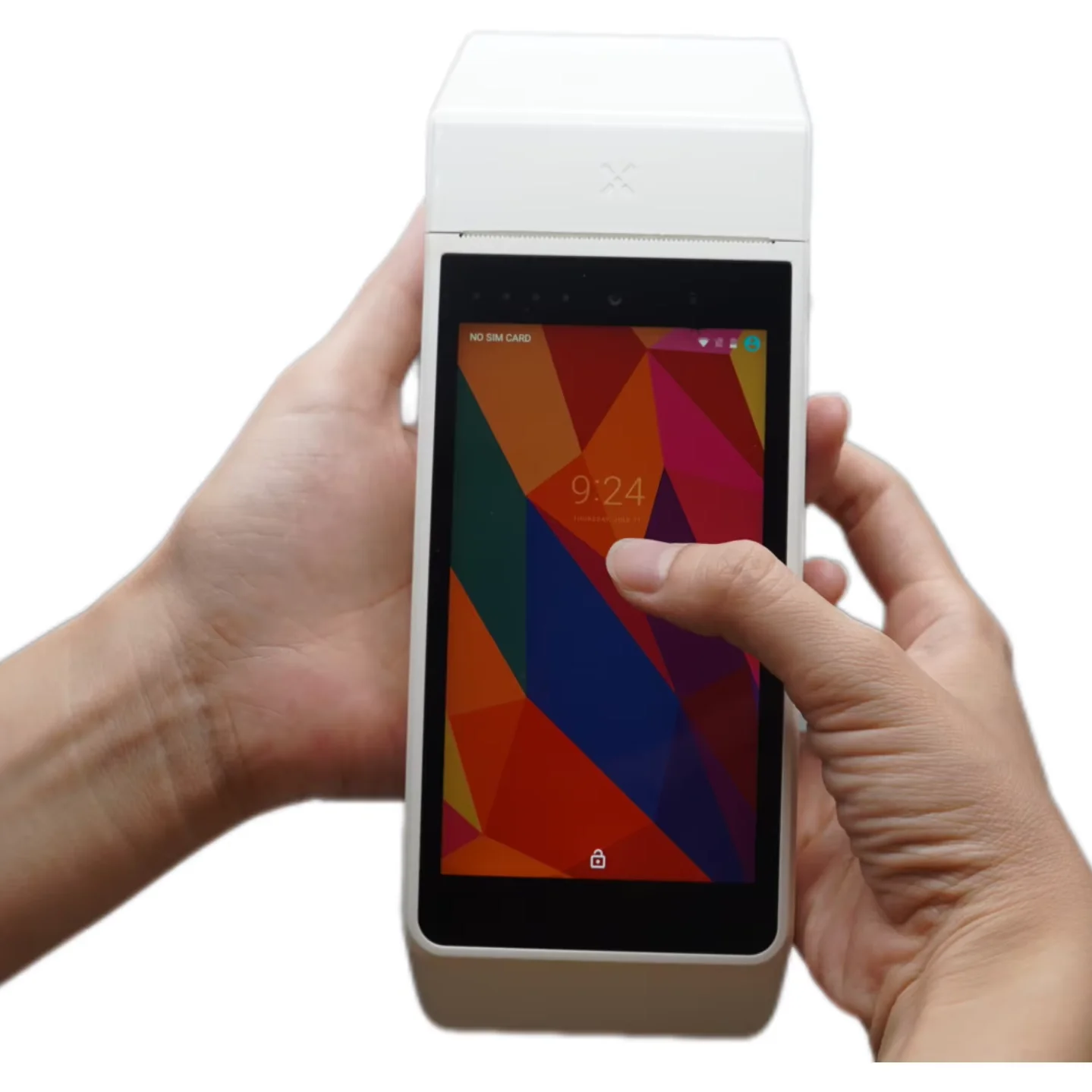 Customized  Handheld Android 10.0 Pos Machine With Code Scanner 4g/wireless/wifi Portable Mobile Pos System With Thermal Printer