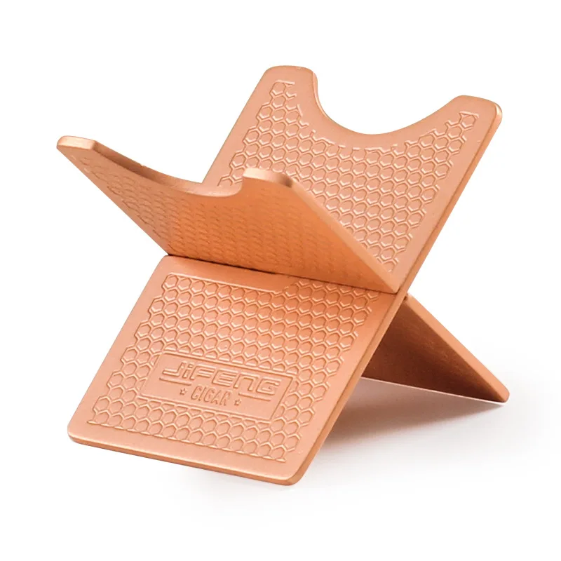 Custom luxury Metal Cigar Holder Cigar Tools Portable Cigar Stand Smoking Accessories
