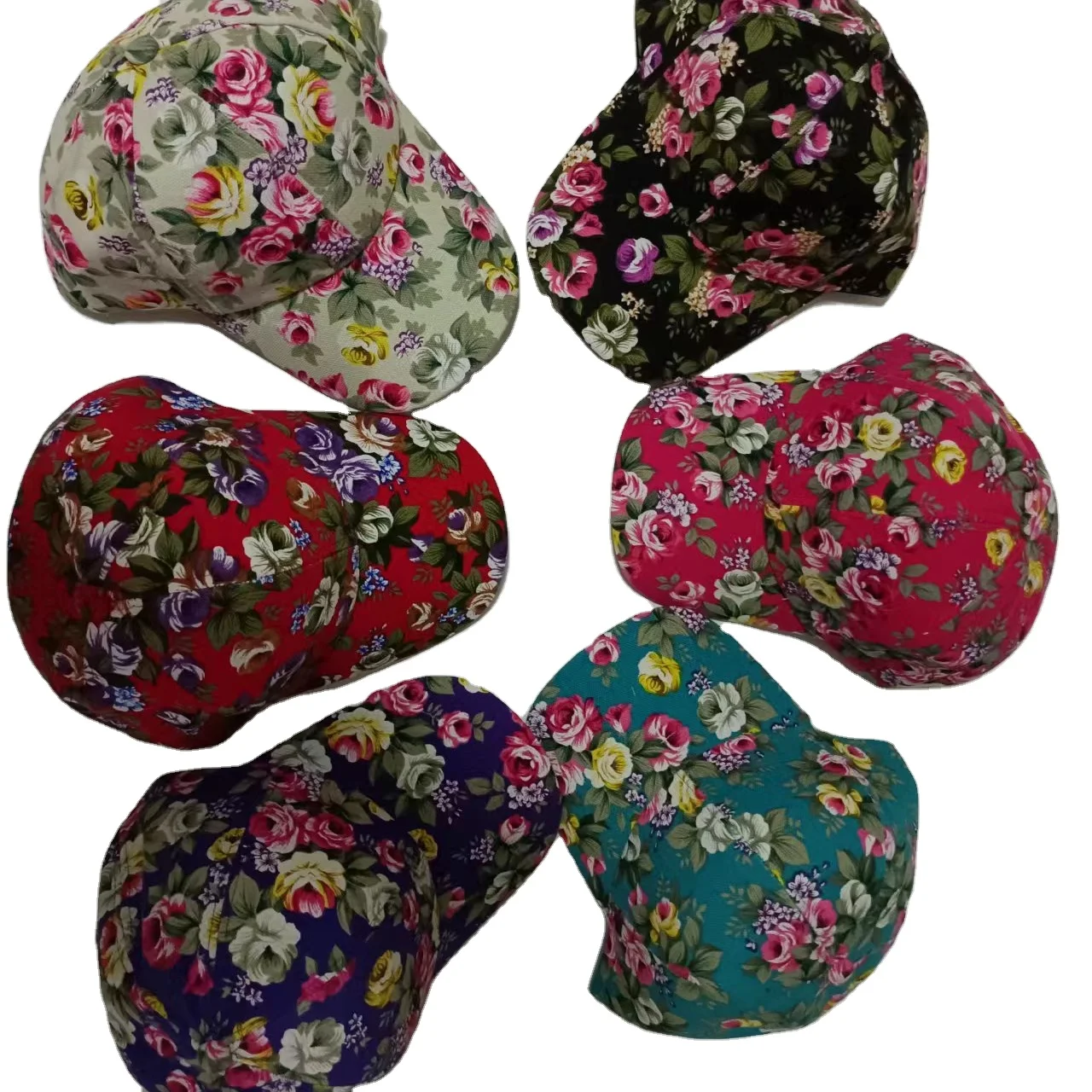 Latest Most Popular American country style baseball cap beautiful peaked cap flower hat