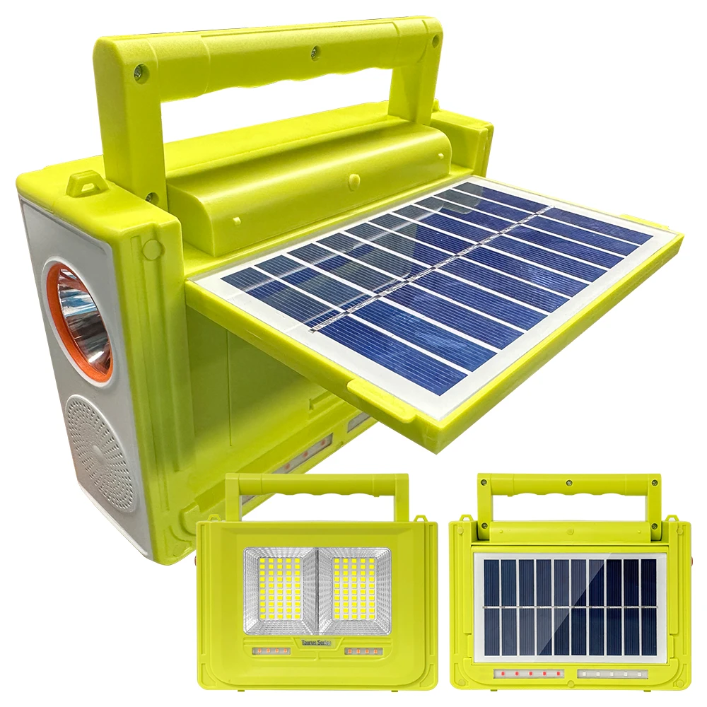 Solar charging portable FM Bluetooth speaker Efficient small system multi-function solar garden lights