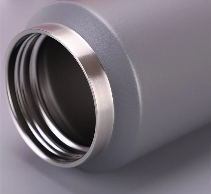 18oz 36oz 64oz yetys Double Wall Vacuum Sealed Stainless Steel Water Bottle with Wide Mouth Handle Chug Lid