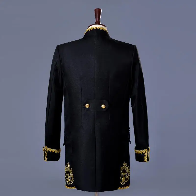 New Suits 3 Piece Dress Men Tuxedos Retro Luxury Wedding Thobe Blazer+Vest+Pants Prom Blazer Jacket Man