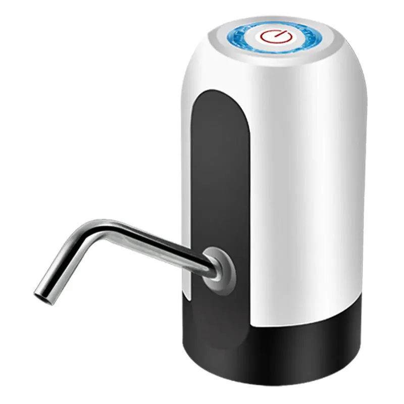 white mini automatic portable electric rechargeable pump usb freestanding water bottle dispenser