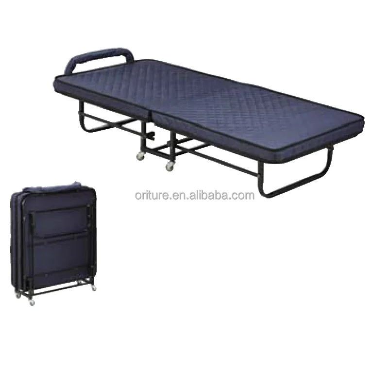 B005 Hotel Supply Single Metal Foldable Rollaway  Extra Guest Bed for Hotel