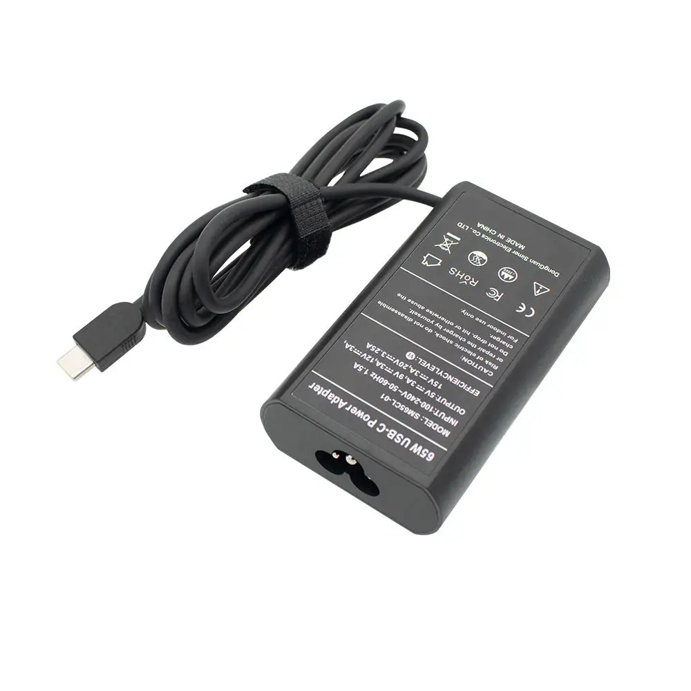 65W Laptop Adapter Charger 20V 3.25A 65W Type-C USB-C Power Supply Charger Adapter for Lenovo