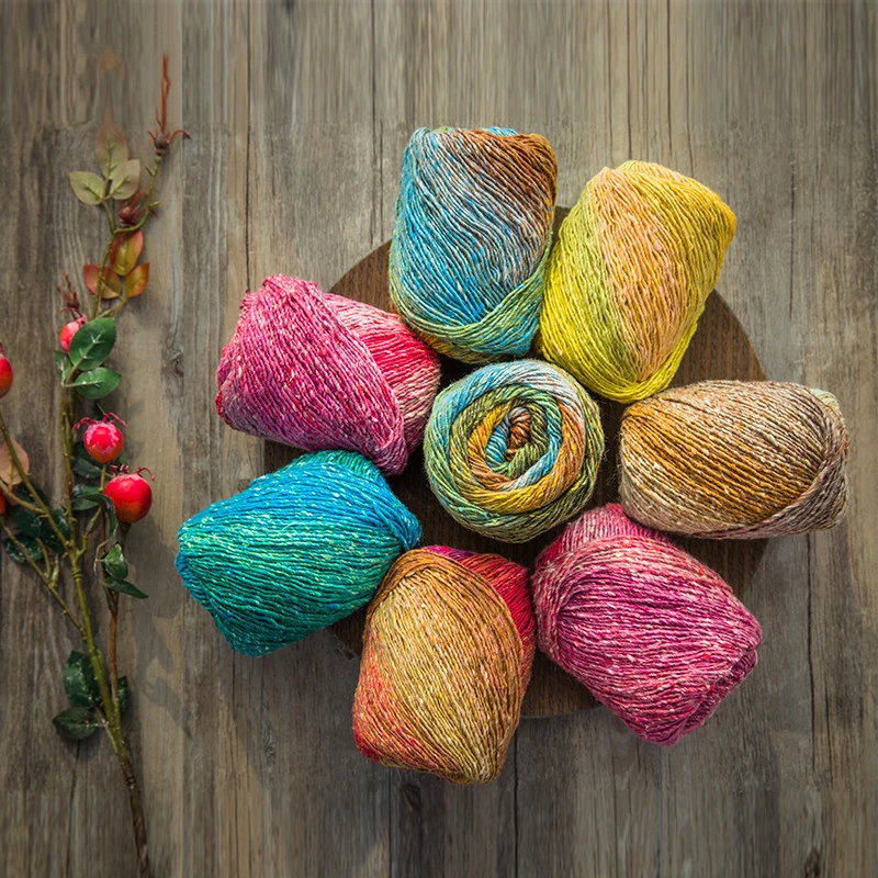  Очень толстая футболка Yarncrafts из органического мягкого шелка ручной вязки хлопковая шелковая