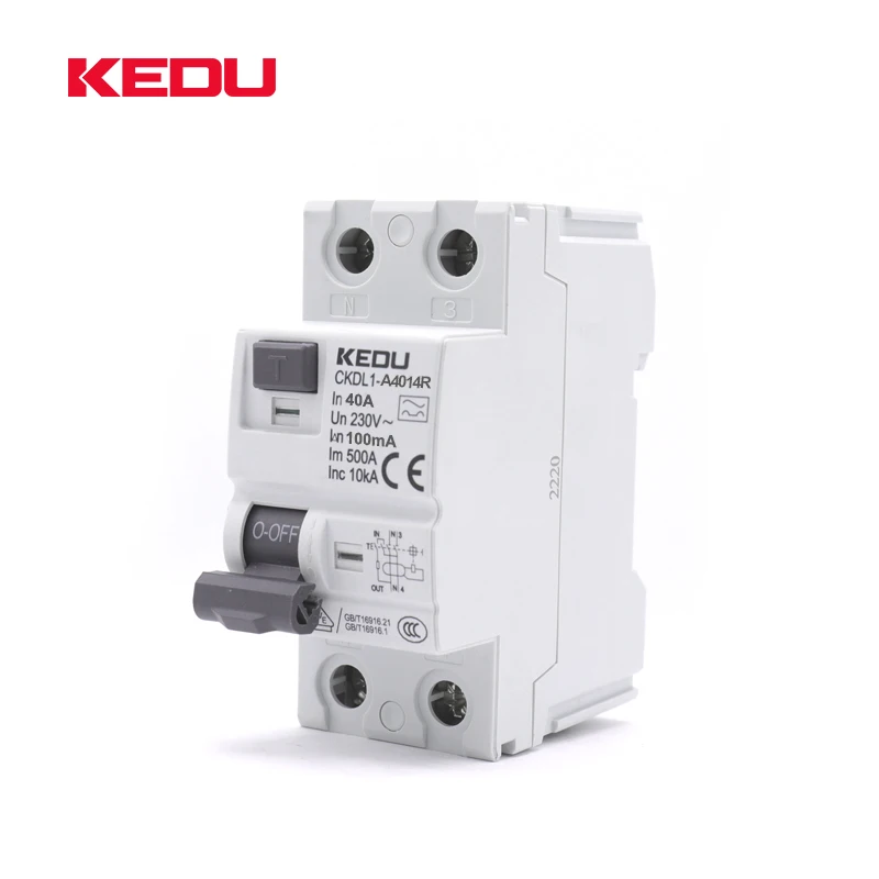 KEDU 2P 40A 100mA автоматические выключатели остаточного тока с VDE CB CCC CE