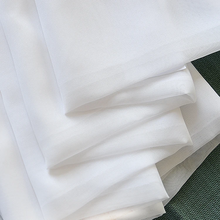 Superior Quality 100% Polyester Wide Width Composite Filament  Chiffon Fabric Sheer Curtain Fabric