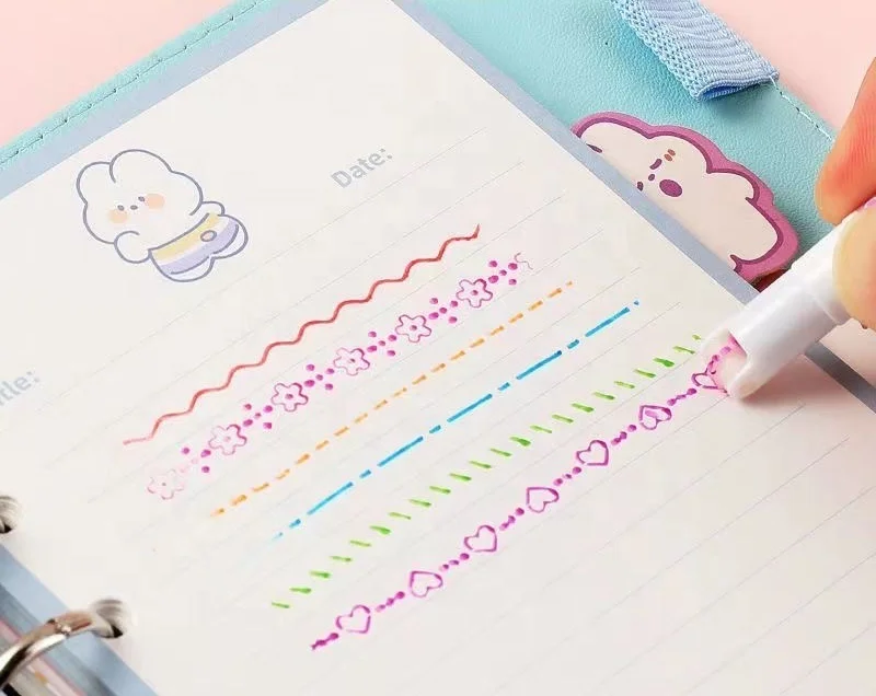 New Student Rollerball Watercolor  Contour Hand Account Line Washable  Mark Pen Watercolor Pen