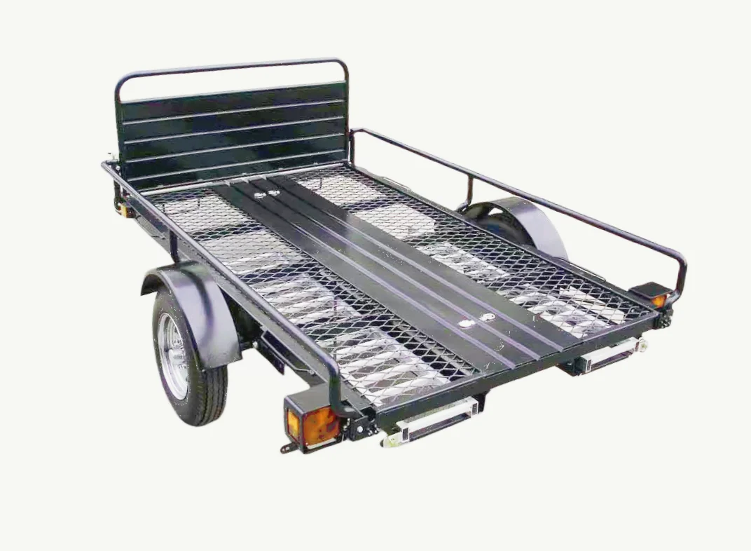 Powder Coated Steel Utility car trailers farm travel trailer